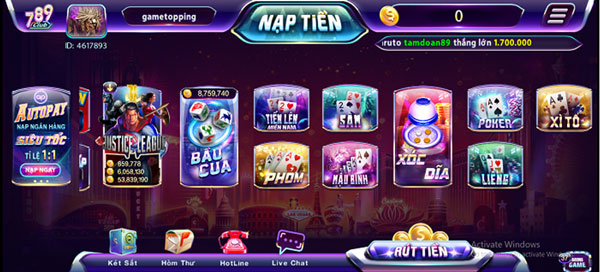 Khogame siêu đỉnh tại 789 club