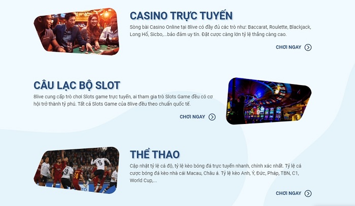 Link vào nhà cái uy tín 8live - Khám phá cá cược trực tuyến hay nhất
