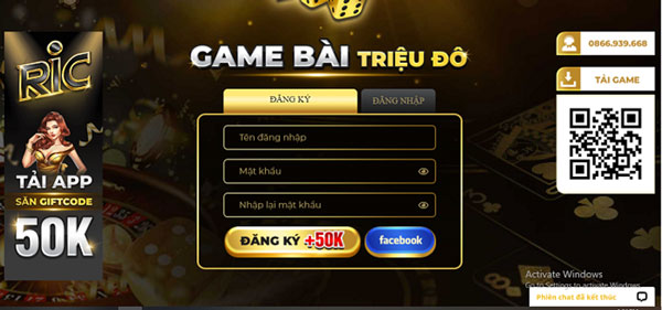 tạo tài khoản ricwin