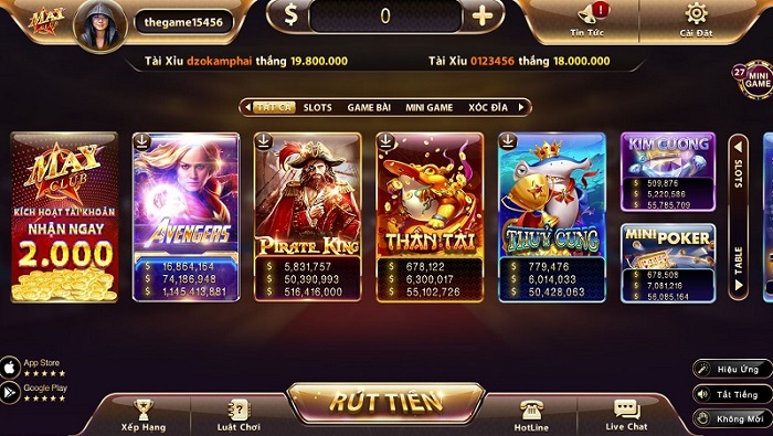 May club - Cổng game bài đổi thưởng chất lượng của thị trường game Việt