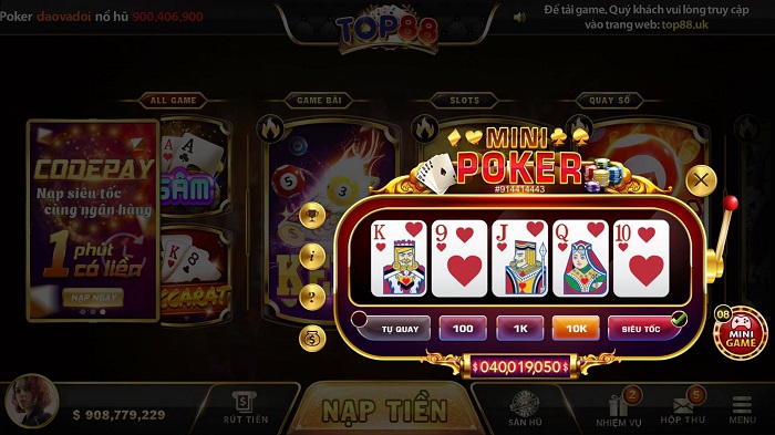Vì sao TOP88 lại được xem là game bài đổi thưởng HOT hiện nay