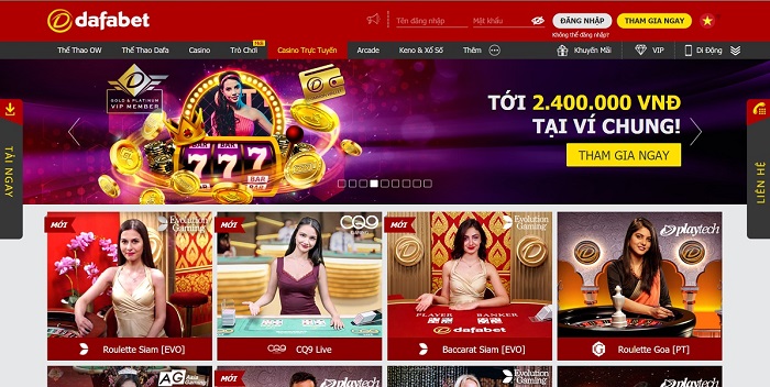 Chơi Dafabet hàng loạt cá cược thể thao rút tiền mặt bao hay