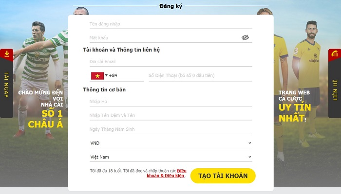Chơi Dafabet hàng loạt cá cược thể thao rút tiền mặt bao hay