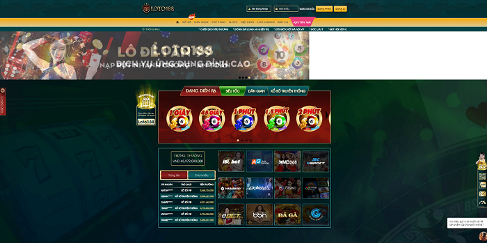 Loto188 đỉnh cao của lô tô đẳng cấp của xổ số