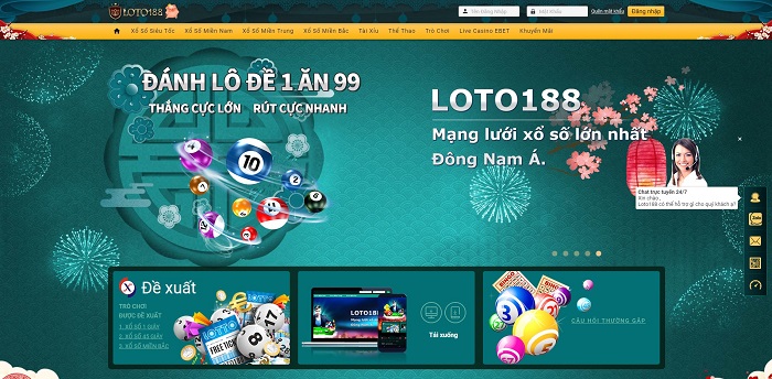 Loto188 đỉnh cao của lô tô đẳng cấp của xổ số