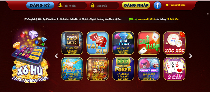 Review chi tiết FanVip club game bài đổi thưởng quốc tế