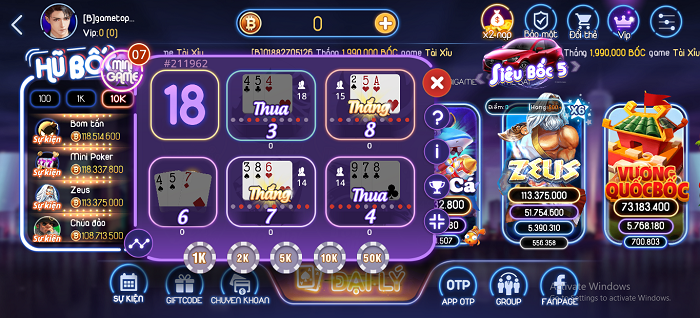 Minigame siêu mới chỉ có tại Boc Club