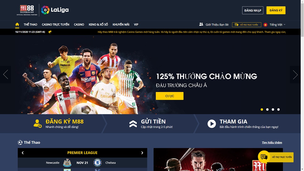 M88 tuyệt đỉnh cá cược đổi thưởng đã có ứng dụng dành cho mobile