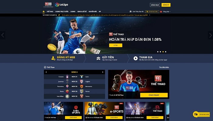 M88 tuyệt đỉnh cá cược đổi thưởng đã có ứng dụng dành cho mobile