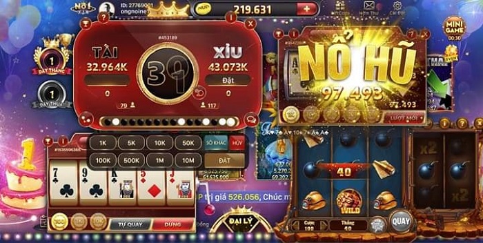 Giao diện sòng bạc trực tuyến No1club Vin