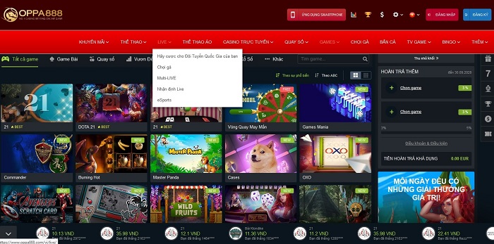 Oppa888 - Thiên đường chơi game và cá cược hấp dẫn mới nhất