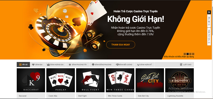 Hàng trăm kênh casino trực tuyến tại sports998