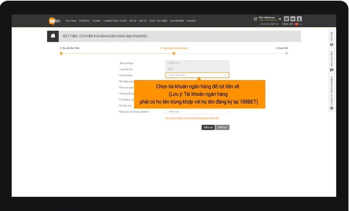 Tham gia 188BET - Cá cược đổi thưởng hấp dẫn rút tiền thưởng