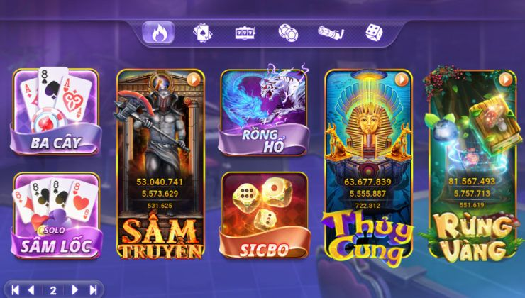 Danh sách game slots tại W365