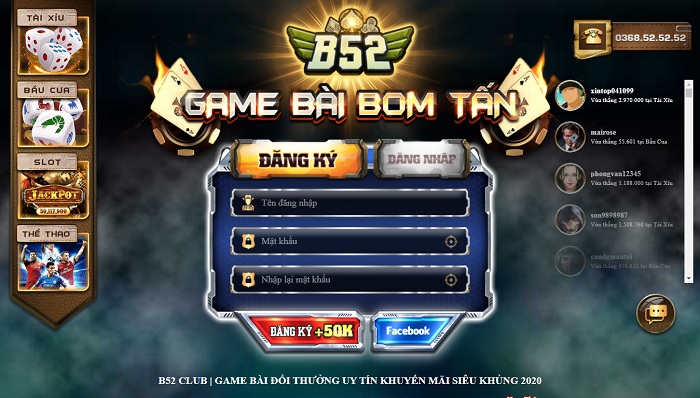 Hướng Dẫn Đăng Ký Tài Khoản B52