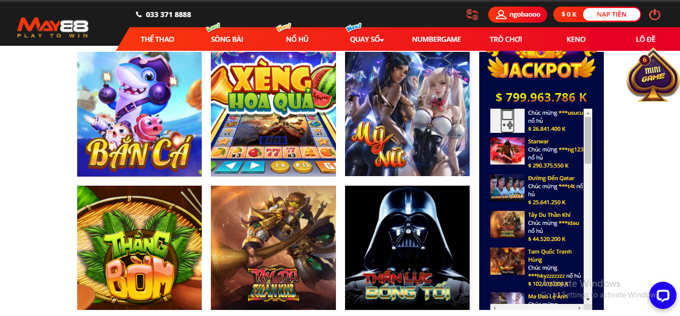 Game giải trí đổi thưởng siêu hấp dẫn tại May88