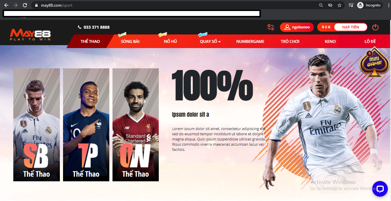 Cá cược thể thao tại May88