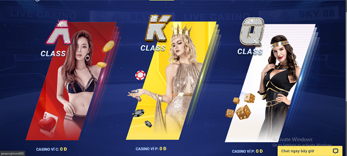 Live casino tại Sky88