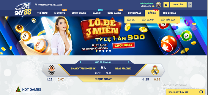 Nhà cái uy tín xuất sắc nhất châu Âu Sky88