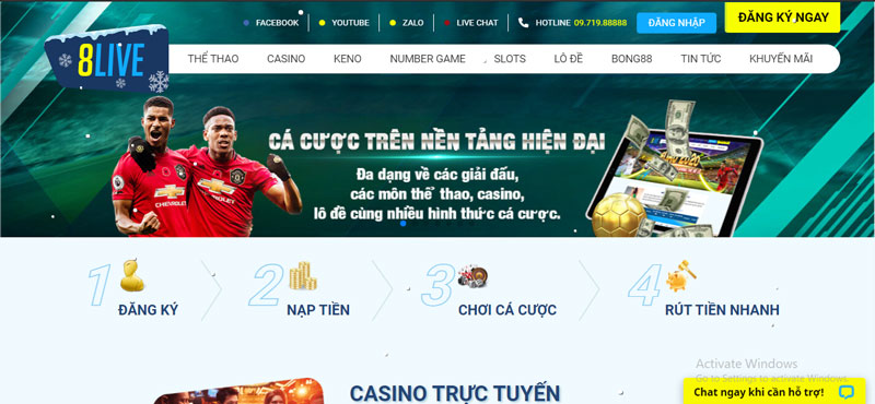 website cá cược 8live