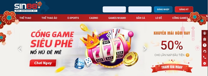 Các trương trình khuyến mãi sin88