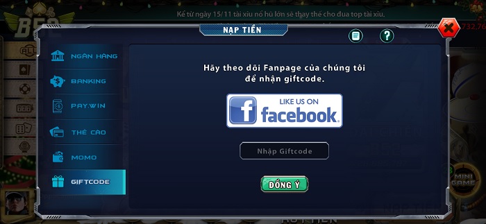 Hướng dẫn cách nhận giftcode B52