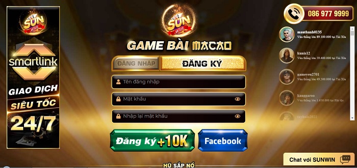 Hướng Dẫn Đăng Ký Tài Khoản sunwin
