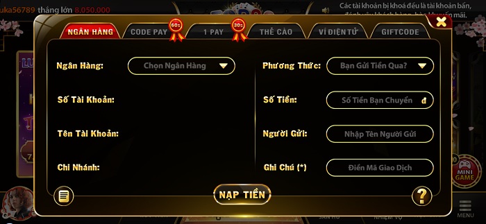 Hướng Dẫn Rút Nạp Tiền top88