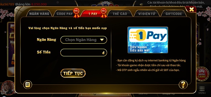 Hướng Dẫn Rút Nạp Tiền top88