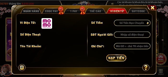 Hướng Dẫn Rút Nạp Tiền top88