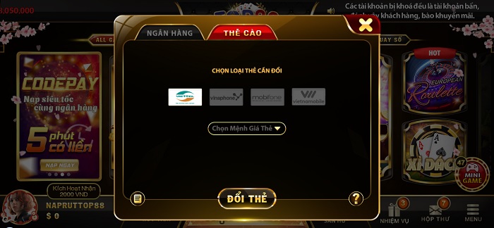 Hướng Dẫn Rút Nạp Tiền top88