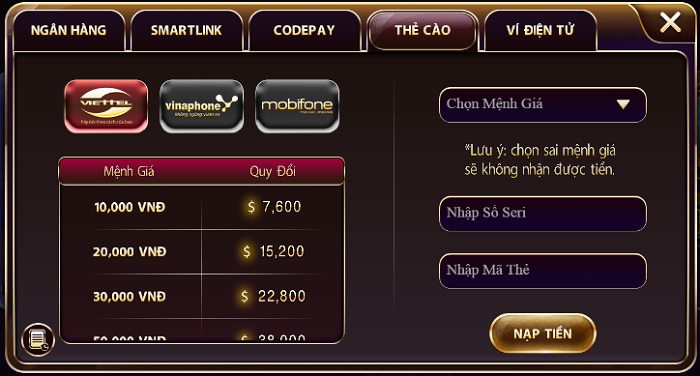 Hướng Dẫn Rút Nạp Tiền zowin