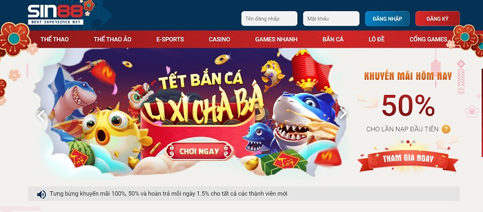 Sin88 | Link vào Sin88 mới nhất | Đánh giá nhà cái Sin88