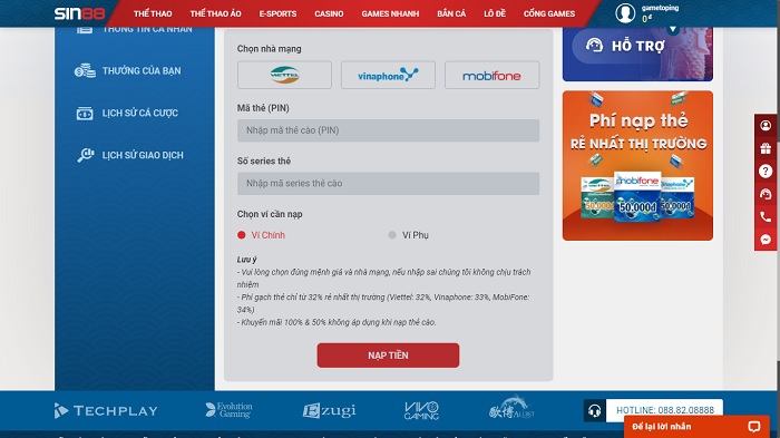 Sin88 | Link vào Sin88 mới nhất | Đánh giá nhà cái Sin88