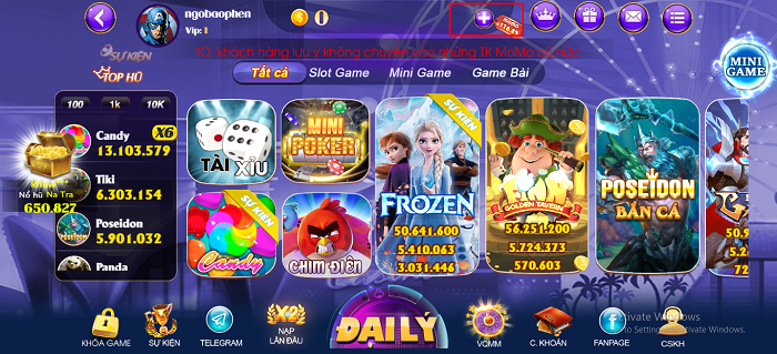 Các phương thức thanh toán được hỗ trợ tại game bài Socvip