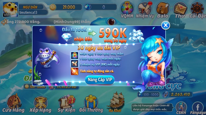 Bắn Cá Tiểu Tiên Cá | Tải Bắn Cá Tiểu Tiên Cá APK IOS mới nhất | Đánh giá game