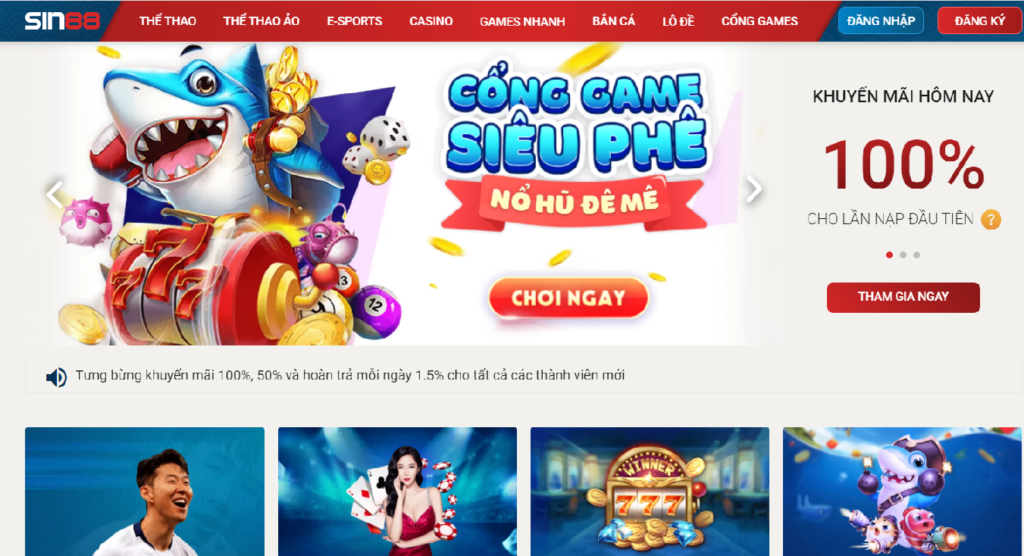 Khuyến Mãi 100% Cho Lần Nạp Đầu Tiên