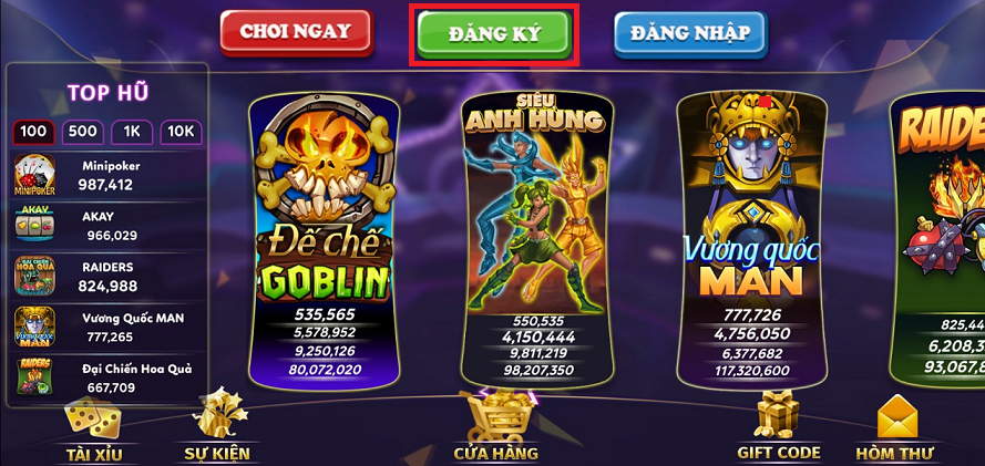 Đăng Ký Tài Khoản Man Club