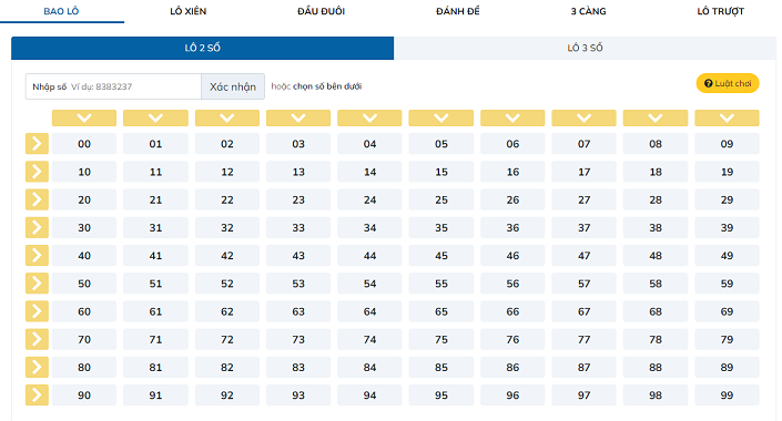 bảng cược lô đề siêu tốc sky88