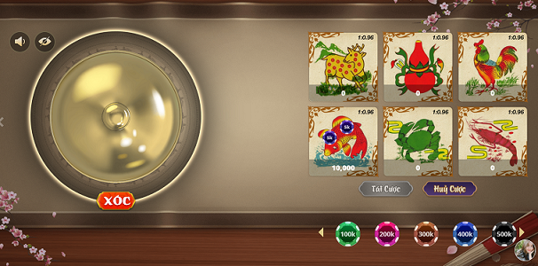 giao diện cược bầu cua vn loto