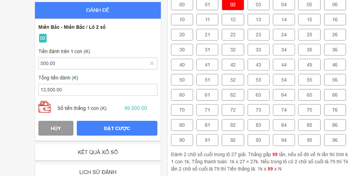 phiếu cược lô đề sky88