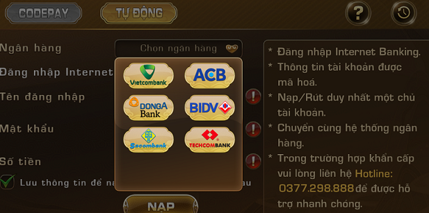 nạp tiền iwin
