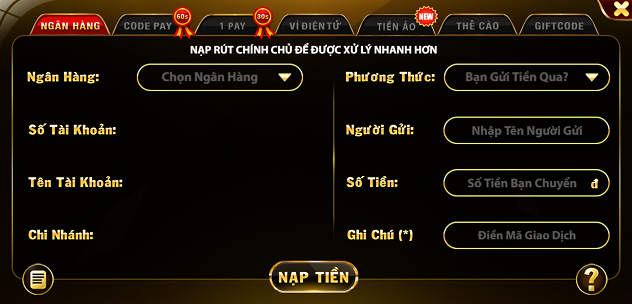 nạp tiền vào hitclub