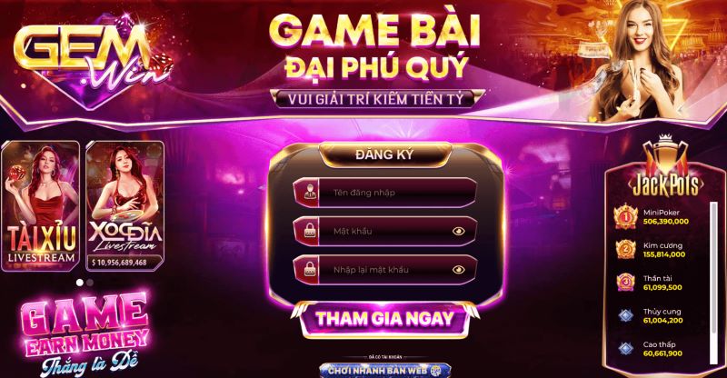 Review cổng game bài đổi thưởng uy tín Gemwin